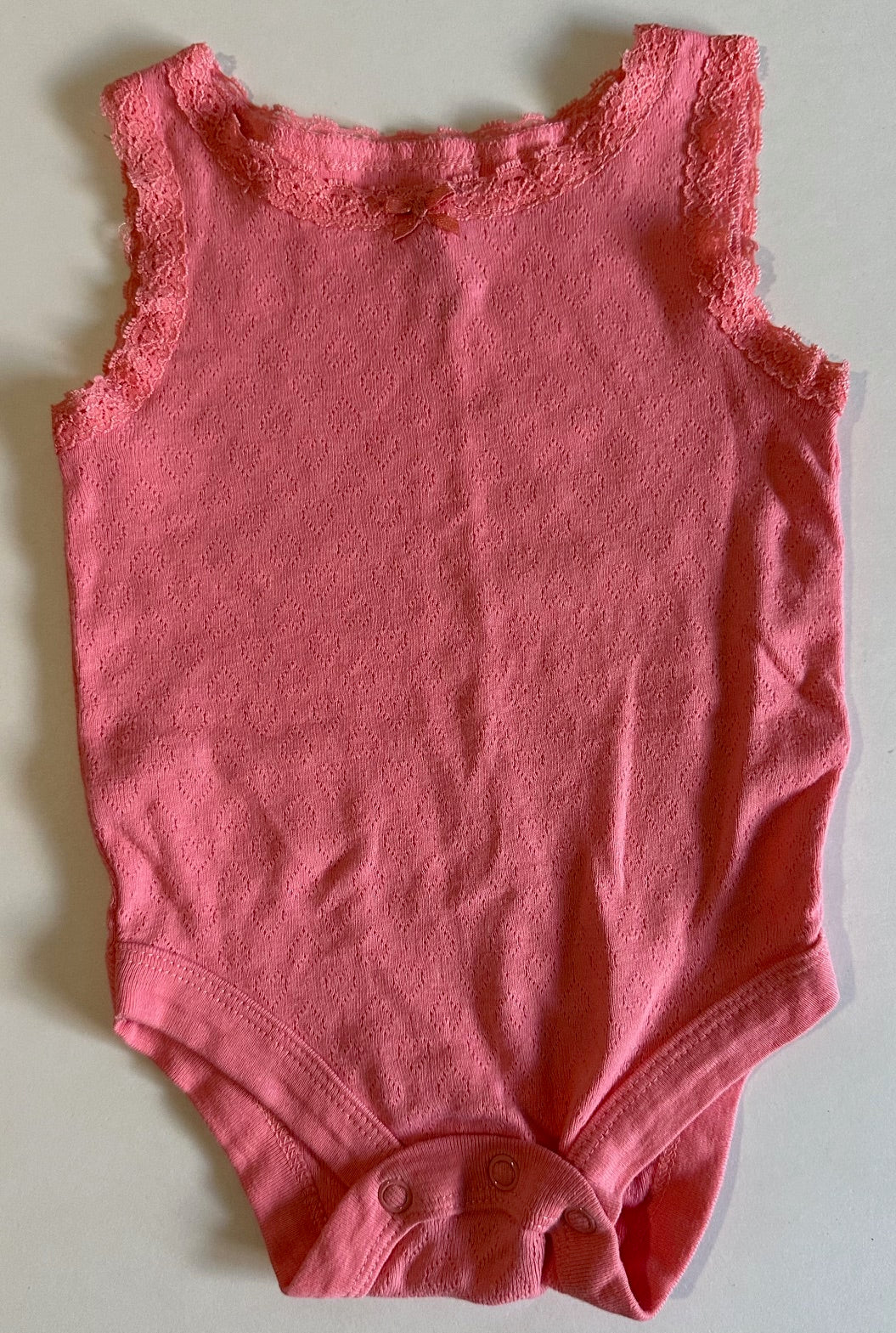 George, Pink Sleeveless Onesie - 3-6 Months