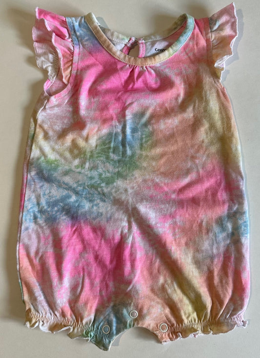 George, Tie-Dye Romper - 0-3 Months