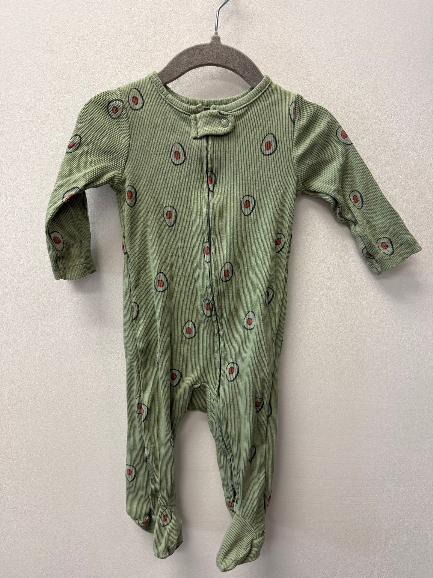 CARTERS RIBBED AVOCADO SLEEPER SIZE 3-6M