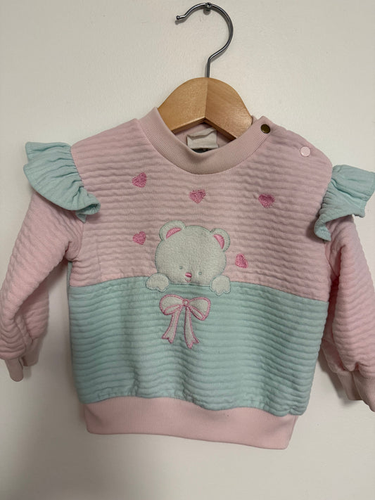BRAND TAG WORN OFF, VINTAGE BEAR CREW SIZE 12-18M