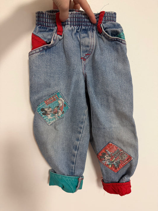 VINTAGE MOUSEGEAR DISNEY JEANS SIZE 2-3T