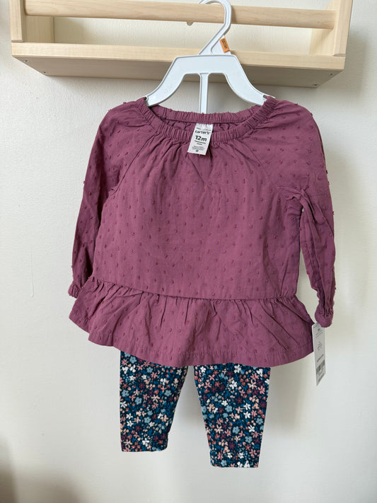 NEW CARTERS 2 PIECE SET SIZE 12M