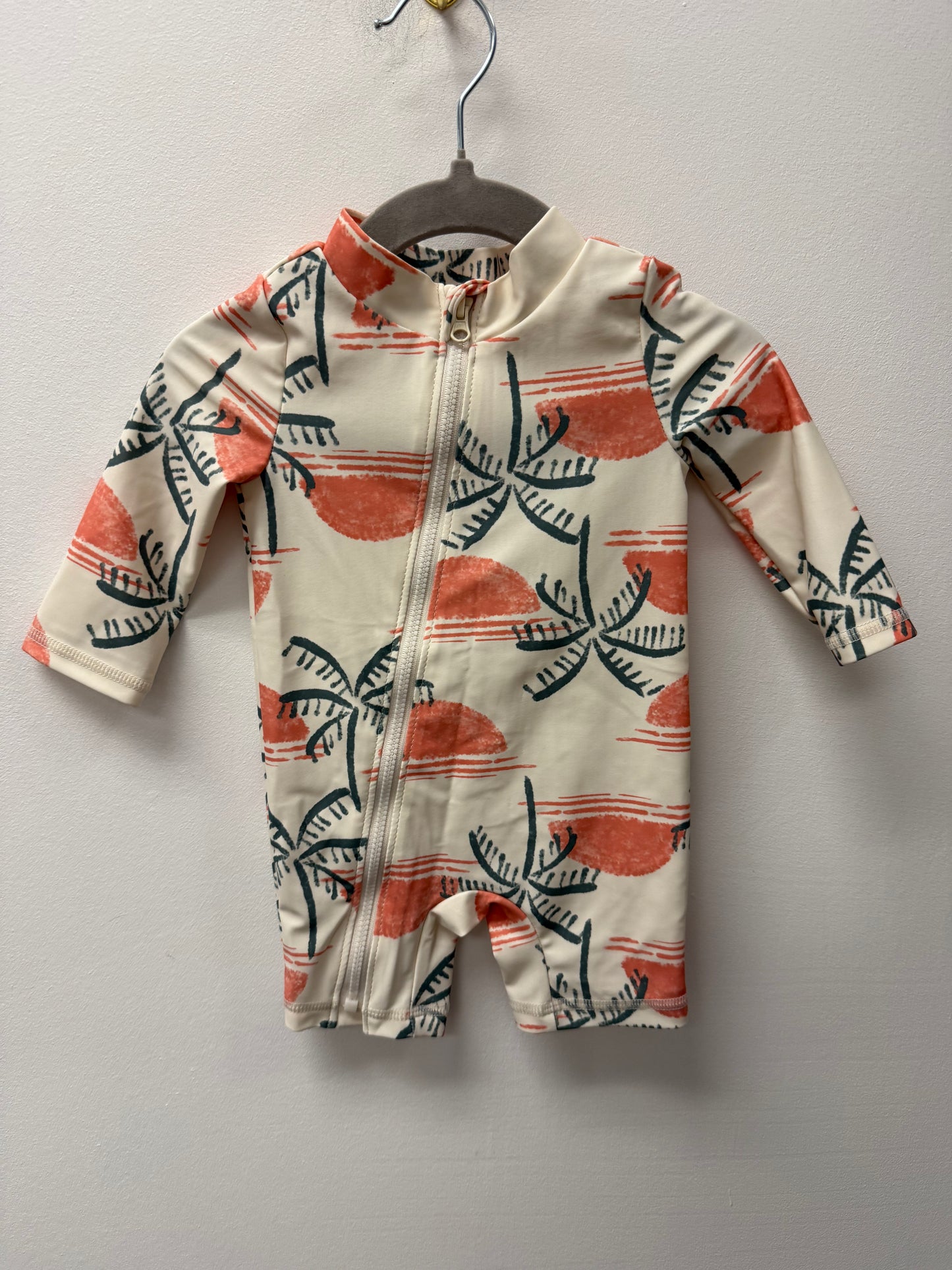 CARTERS PALM TREE BATHING SUIT SIZE 0-3M