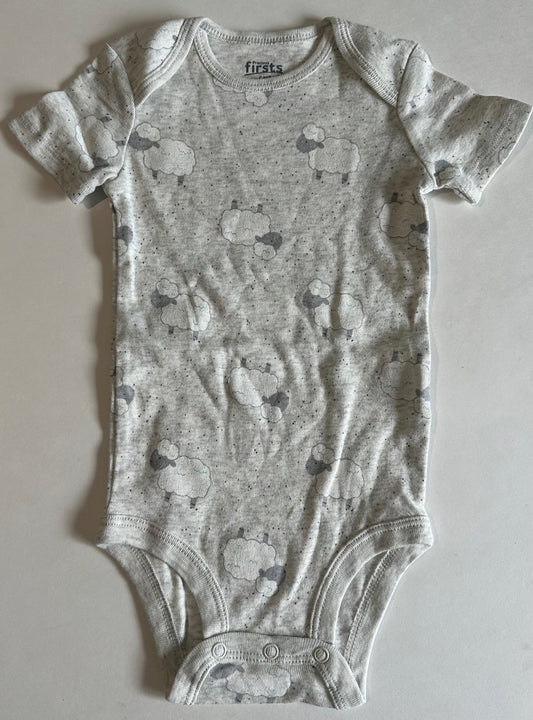 Precious Firsts, *Excellent Condition* Light Grey Sheep Onesie - 9 Months