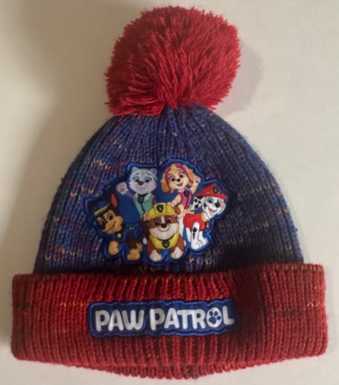 Dunnes Stores, Red and Blue Paw Patrol Toque - Size 3-6Y