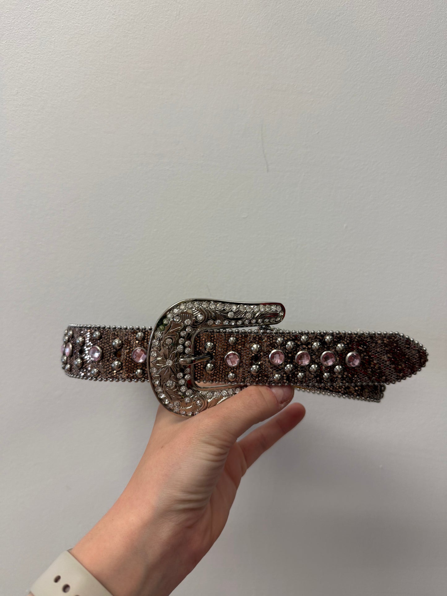 NOCONA PINK TODDLER BELT SIZE 12-24M