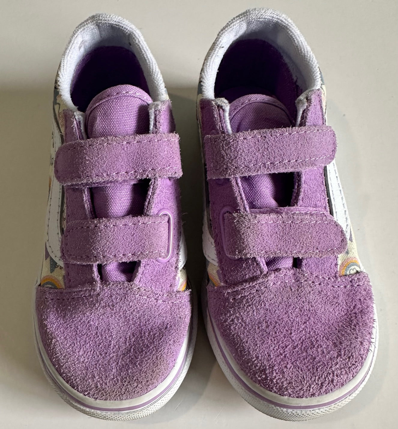 Vans, Purple Velcro Unicorn Shoes - Size 9T