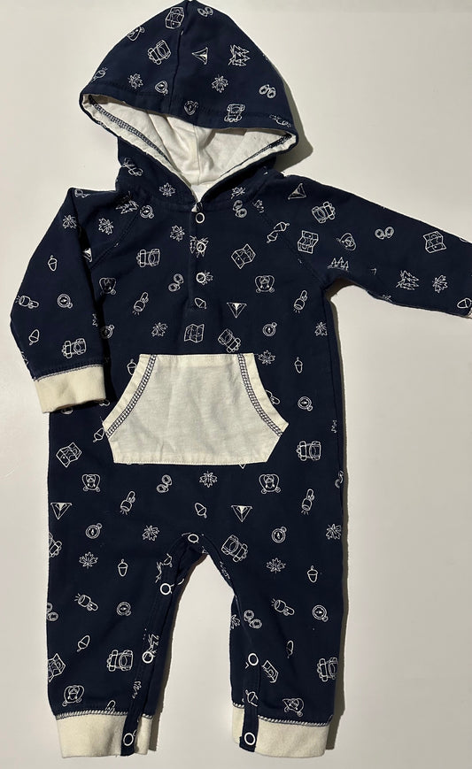 Tag, Camping-Themed Hooded Outfit - 3 Months