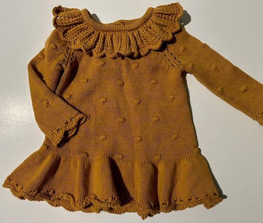 Cynthia Rowley, Caramel-Coloured Sweater Dress - 0-3 Months