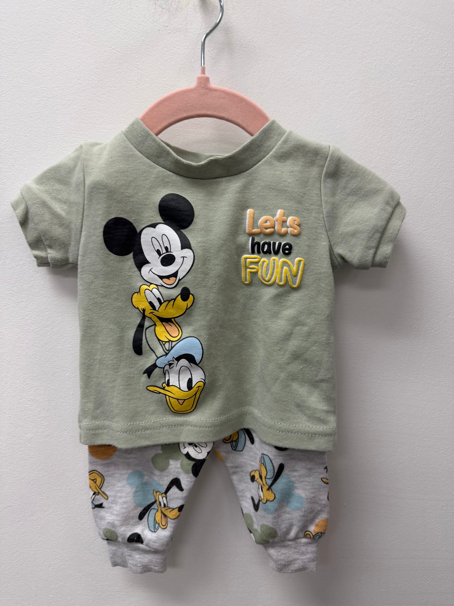DISNEY BABY MICKEY OUTFIT SIZE 0-3M