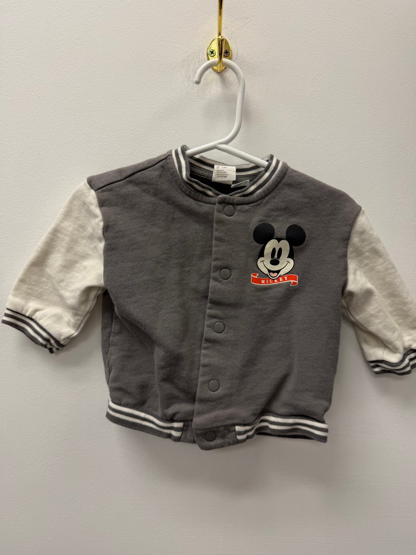H&M DISNEY MICKEY BOMBER JACKET SIZE 9M