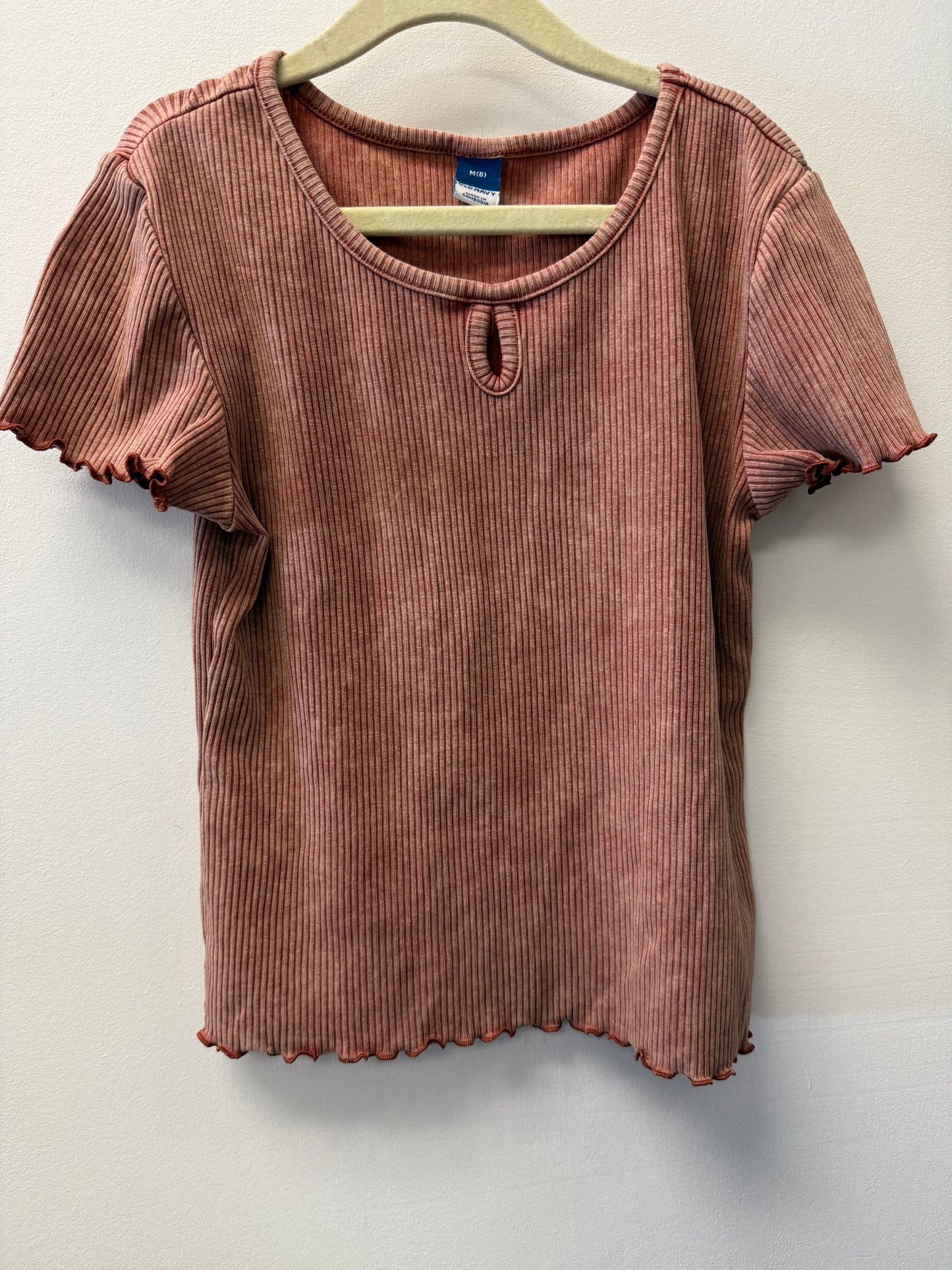 OLD NAVY RIBBED SHIRT SIZE 8