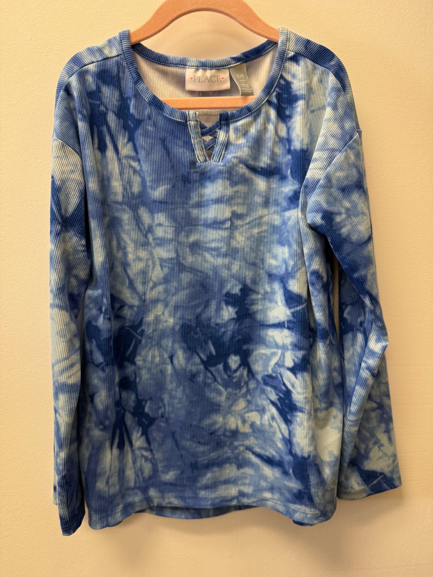 CHILDRENS PLACE RIBBED TYE DIE SHIRT SIZE 7-8