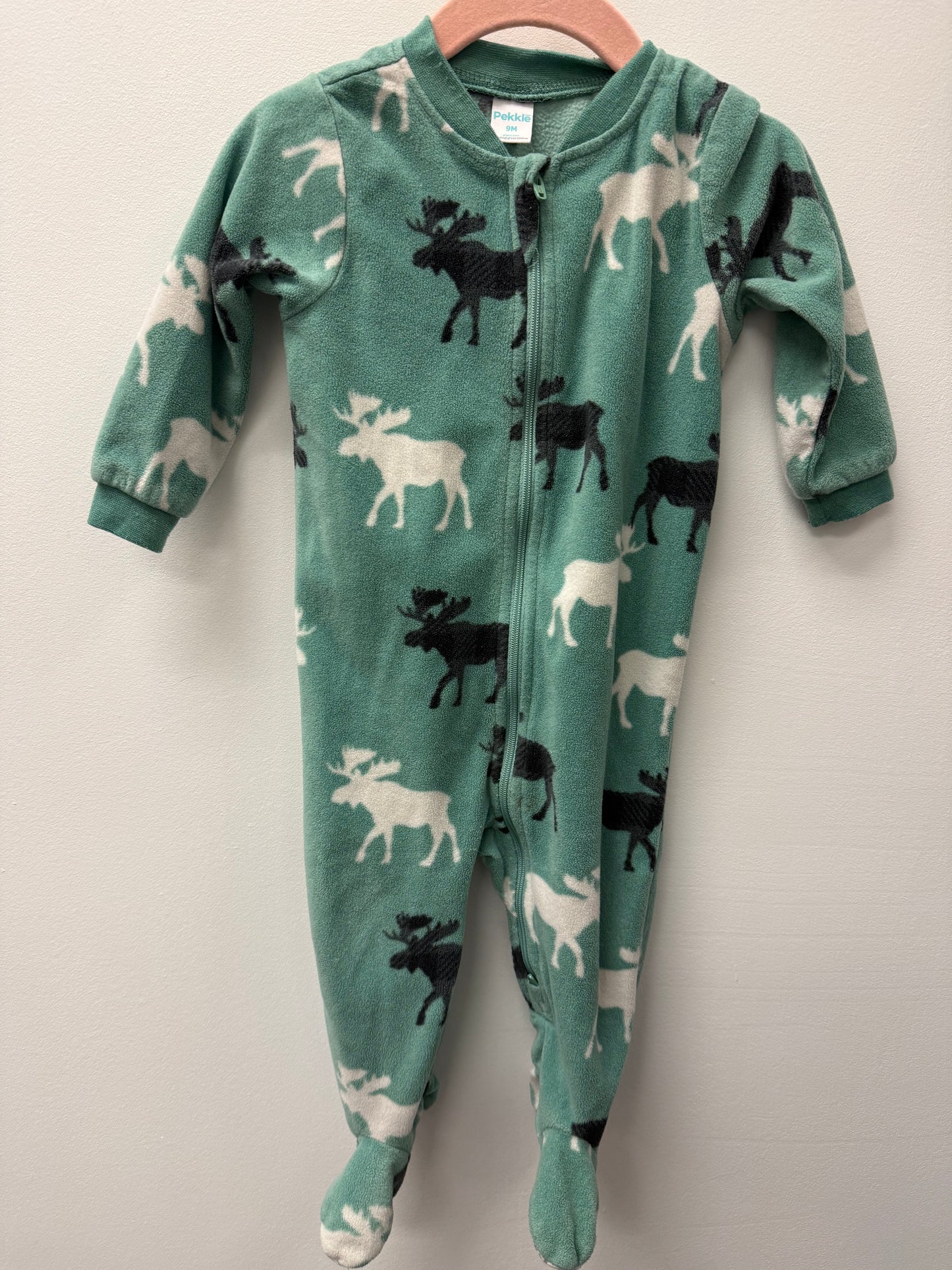 PEKKLE FLEECE MOOSE SLEEPER SIZE 9M