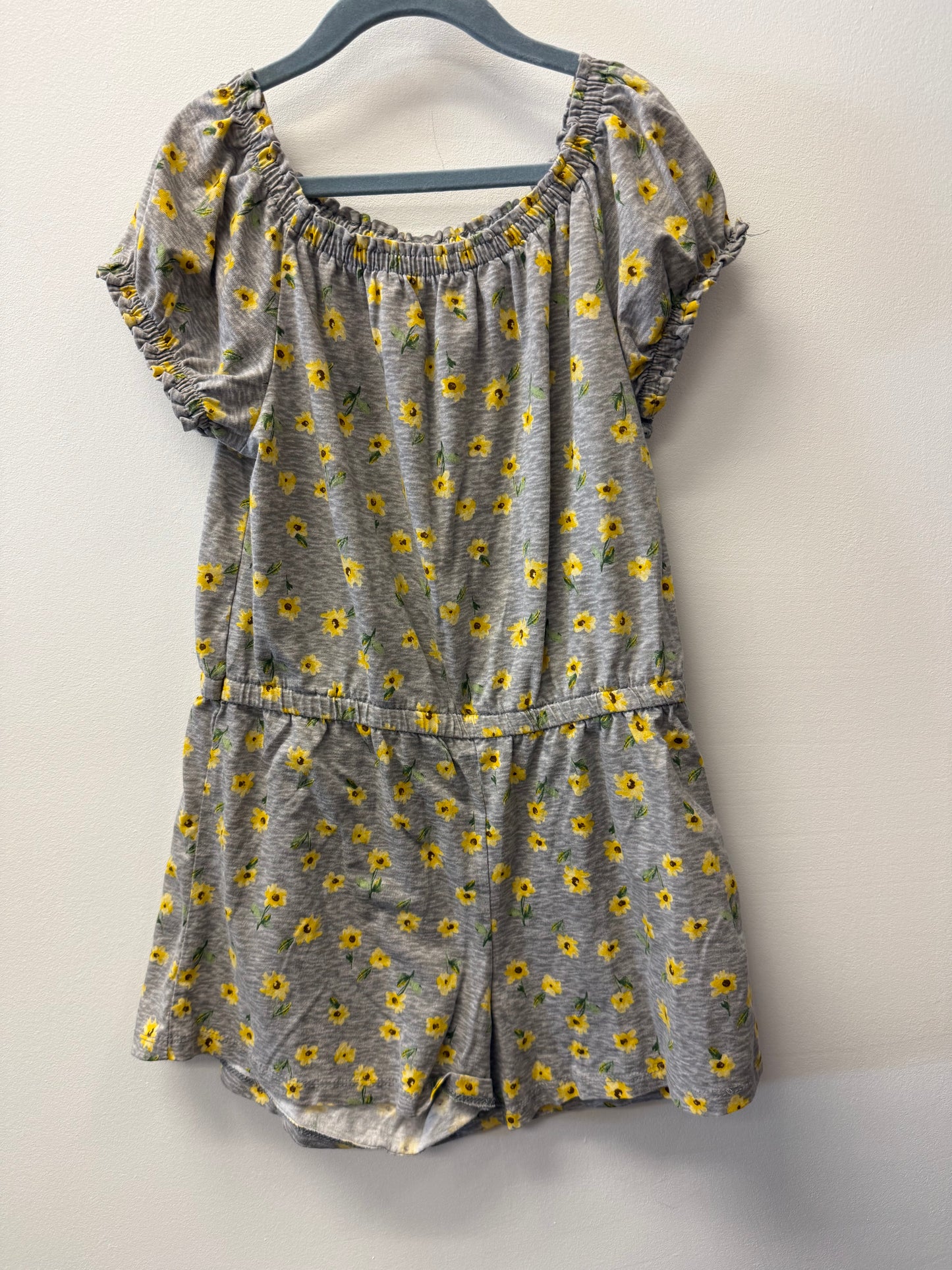 OLD NAVY SUNFLOWER ROMPER SIZE 10-12