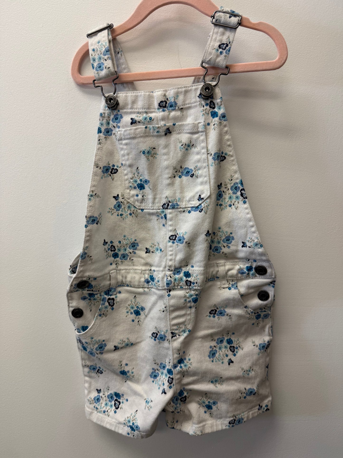 GEORGE DENIM SHORTALLS SIZE 7