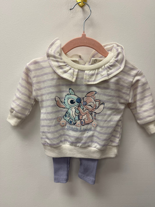 DISNEY STICH OUTFIT SIZE 0-3M