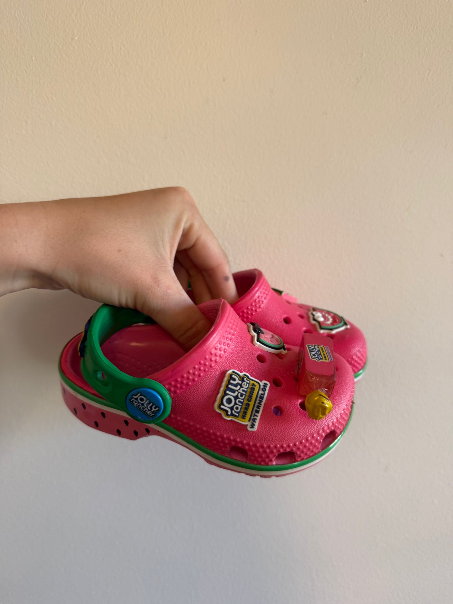 JOLLY RANCHER CROCS SIZE 5