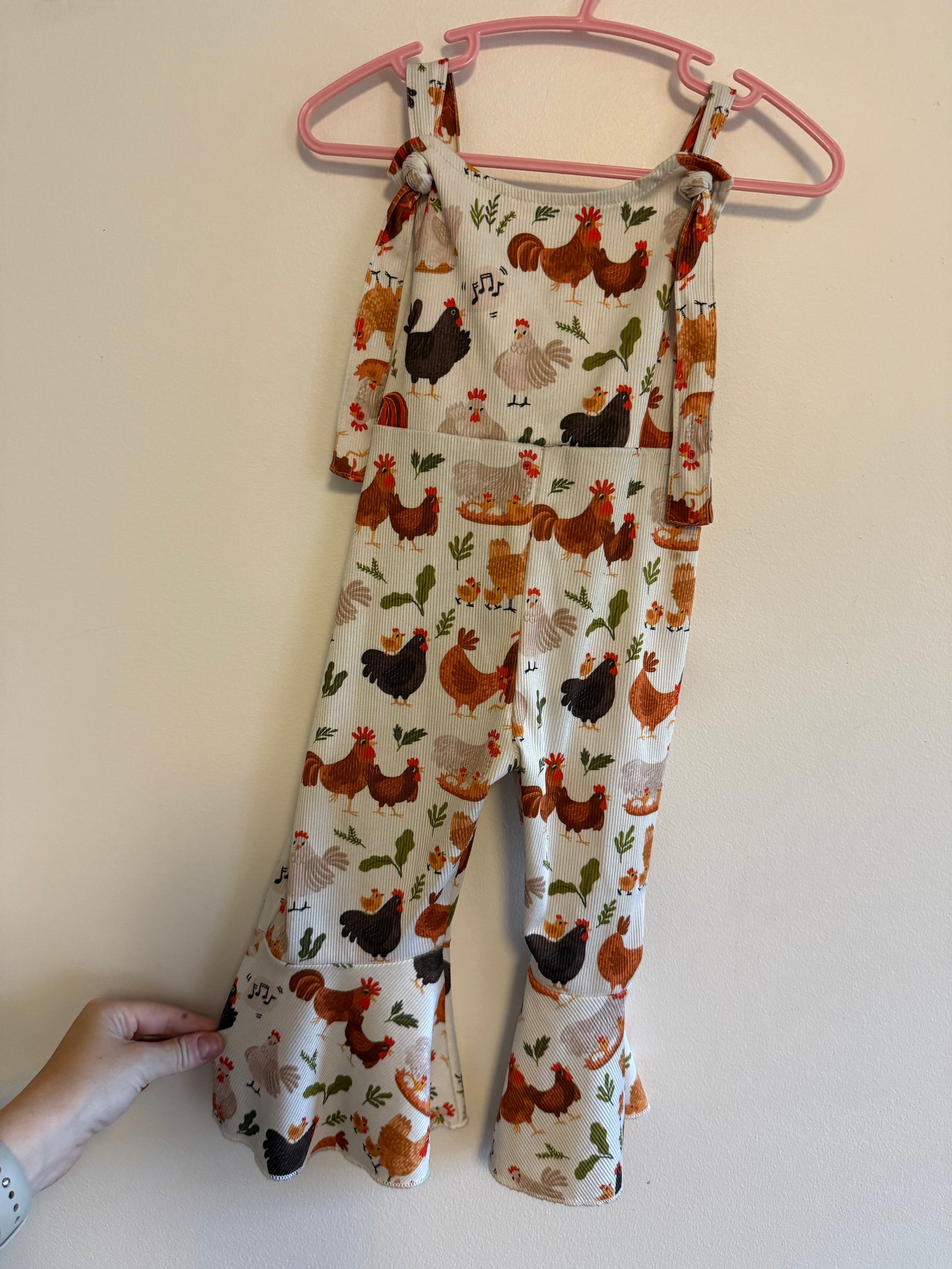 CHICKEN FLARE ROMPER SIZE 18-24M