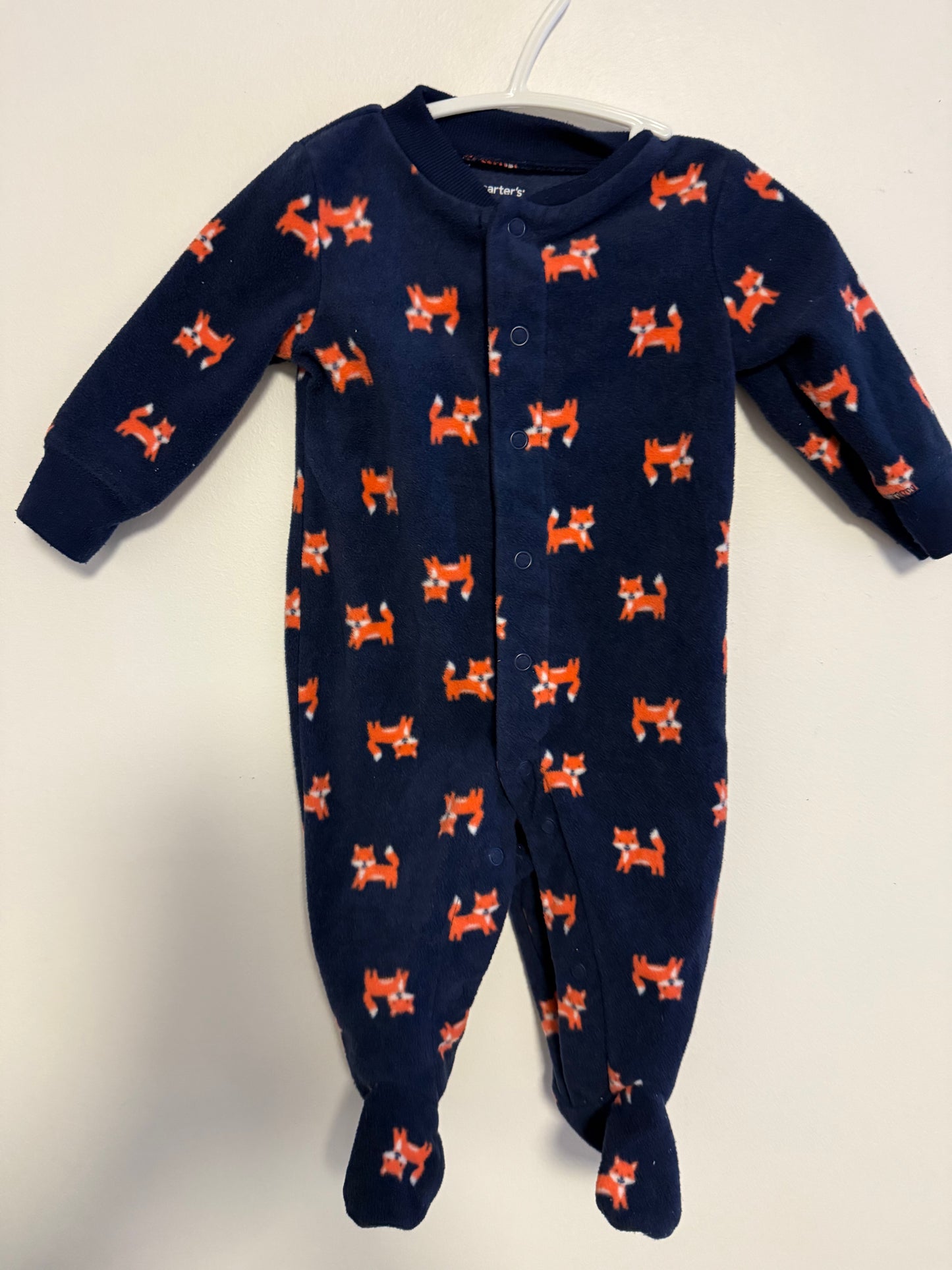 CARTERS FLEECE FOX SLEEPER SIZE 3M