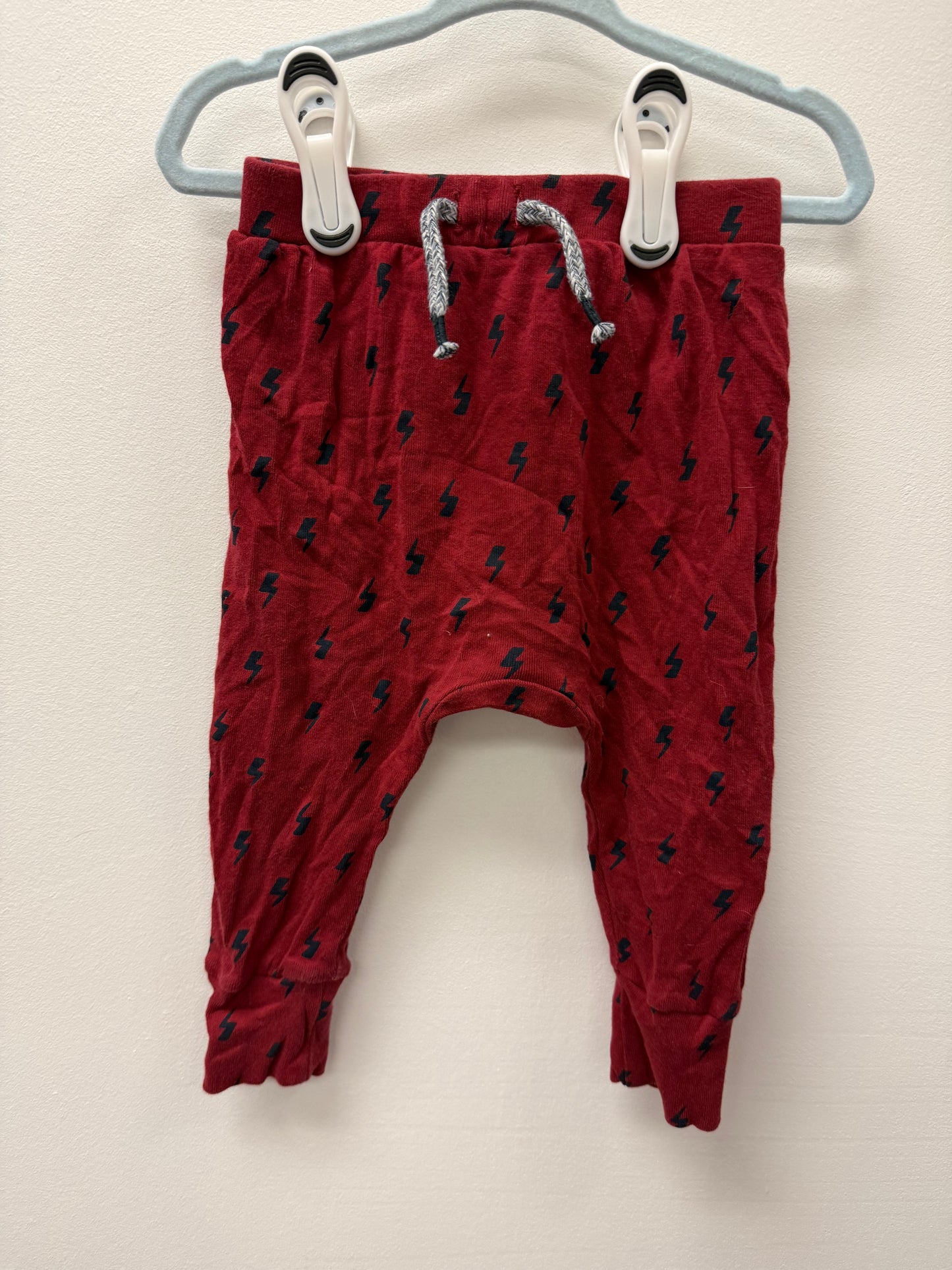 JOE FRESH LIGHTENING BOLT PANTS SIZE 6-12M
