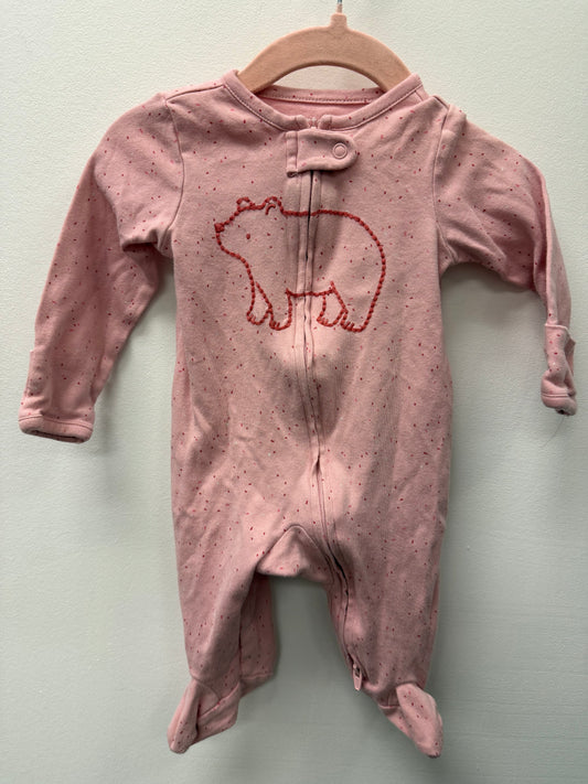 CARTERS BEAR SLEEPER SIZE 0-3M