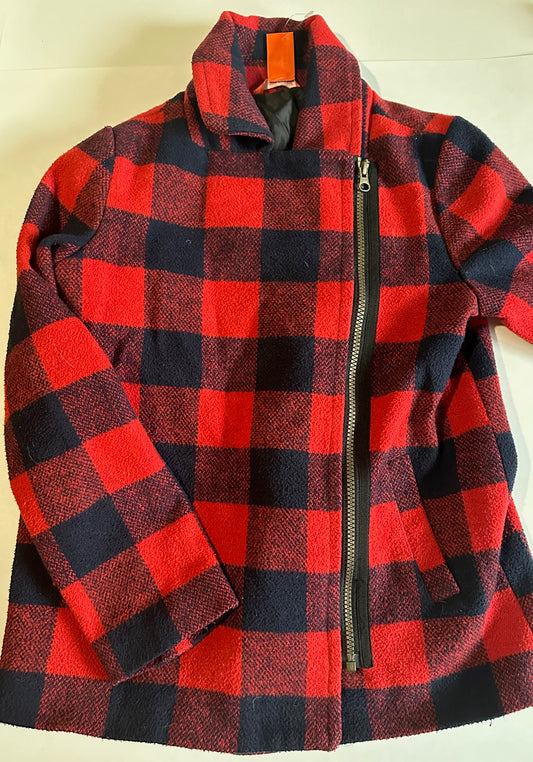 Joe Fresh, Red and Black Coat - Size Large (10-12)