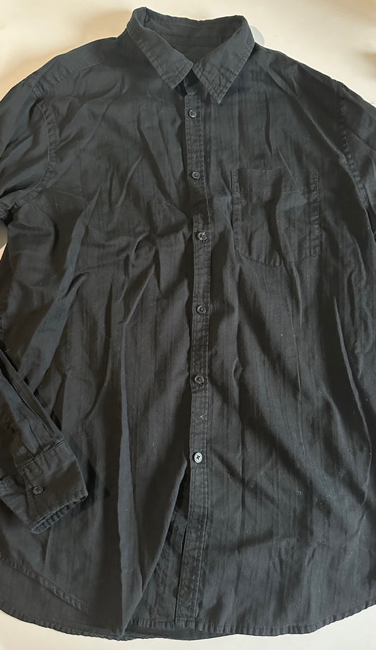 *Adult* Midtown, Black Button-Up Shirt - Size Large