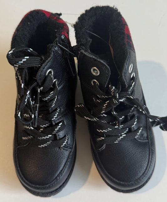 Carter's, Black Tie-Up Boots - Size 8T
