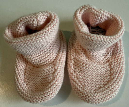 Unknown Brand, Pink Knit Booties - 6-12 Months
