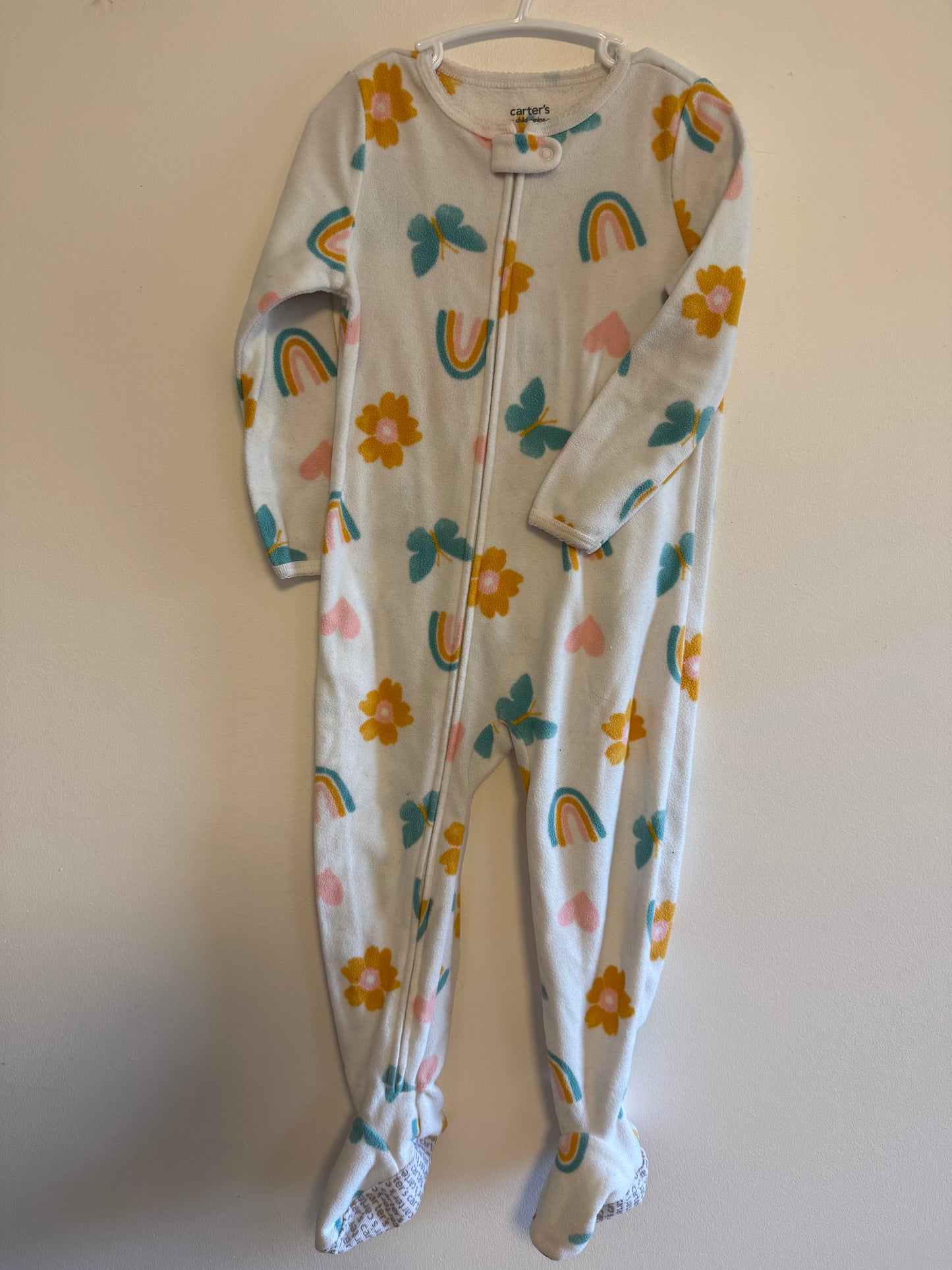 CARTERS FLEECE RAINBOW SLEEPER SIZE 3T