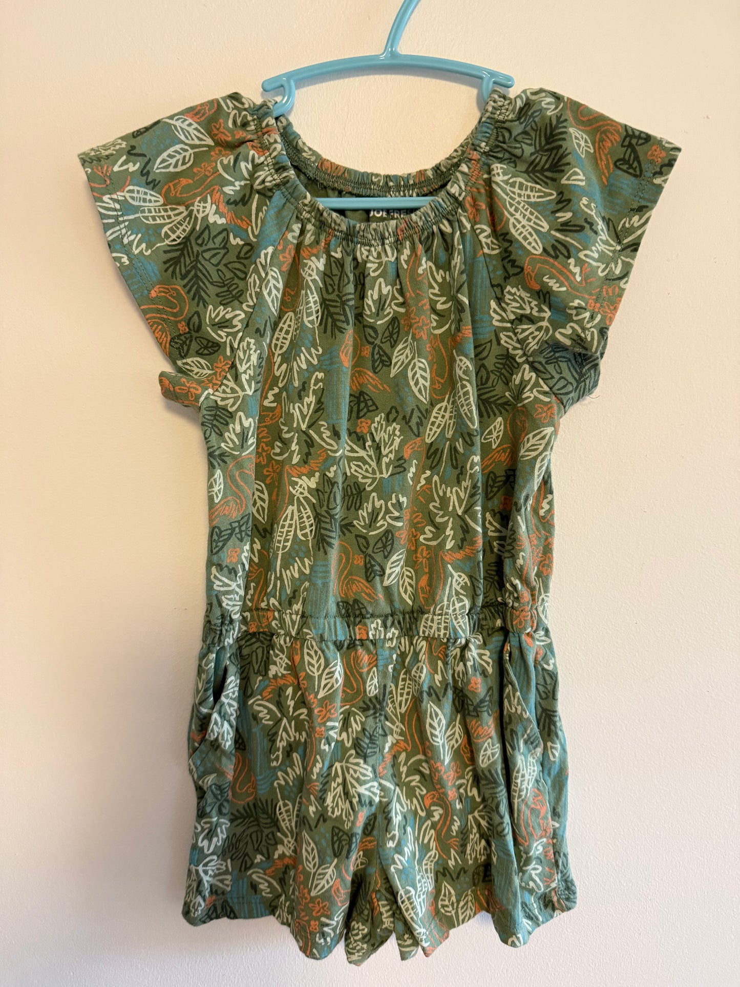 JOE FRESH LEAF ROMPER SIZE 5T