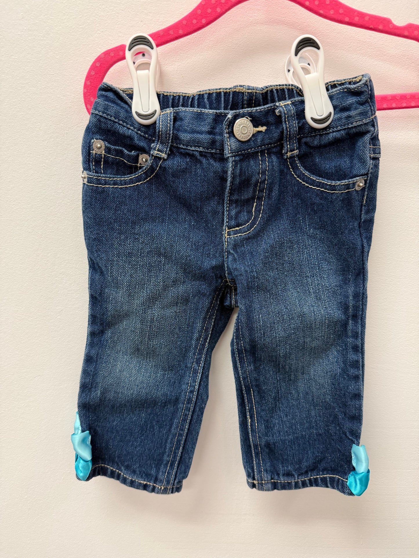 GYMBOREE BOW JEANS SIZE 6-12M