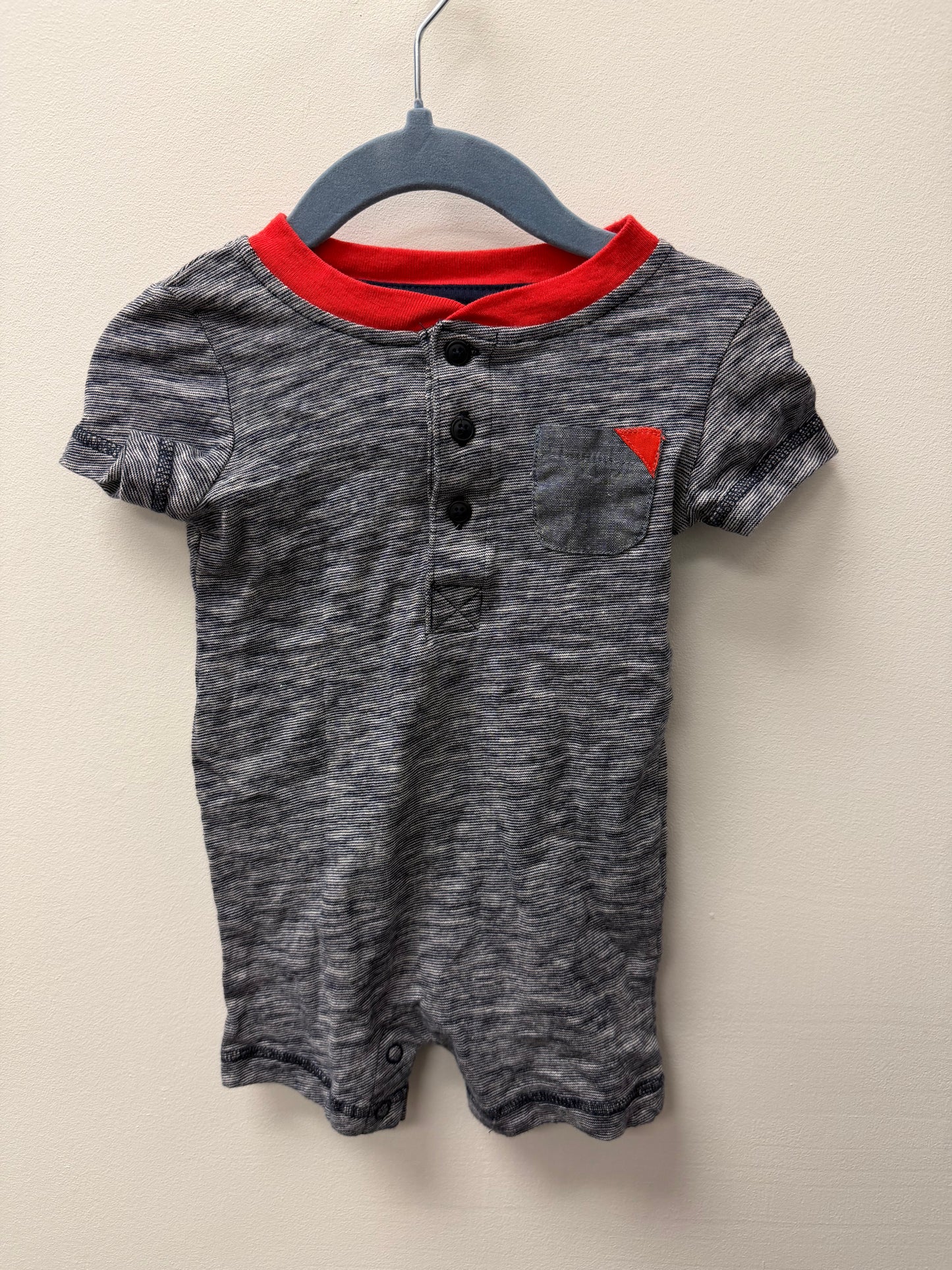 GEORGE GREY ROMPER SIZE 3-6M