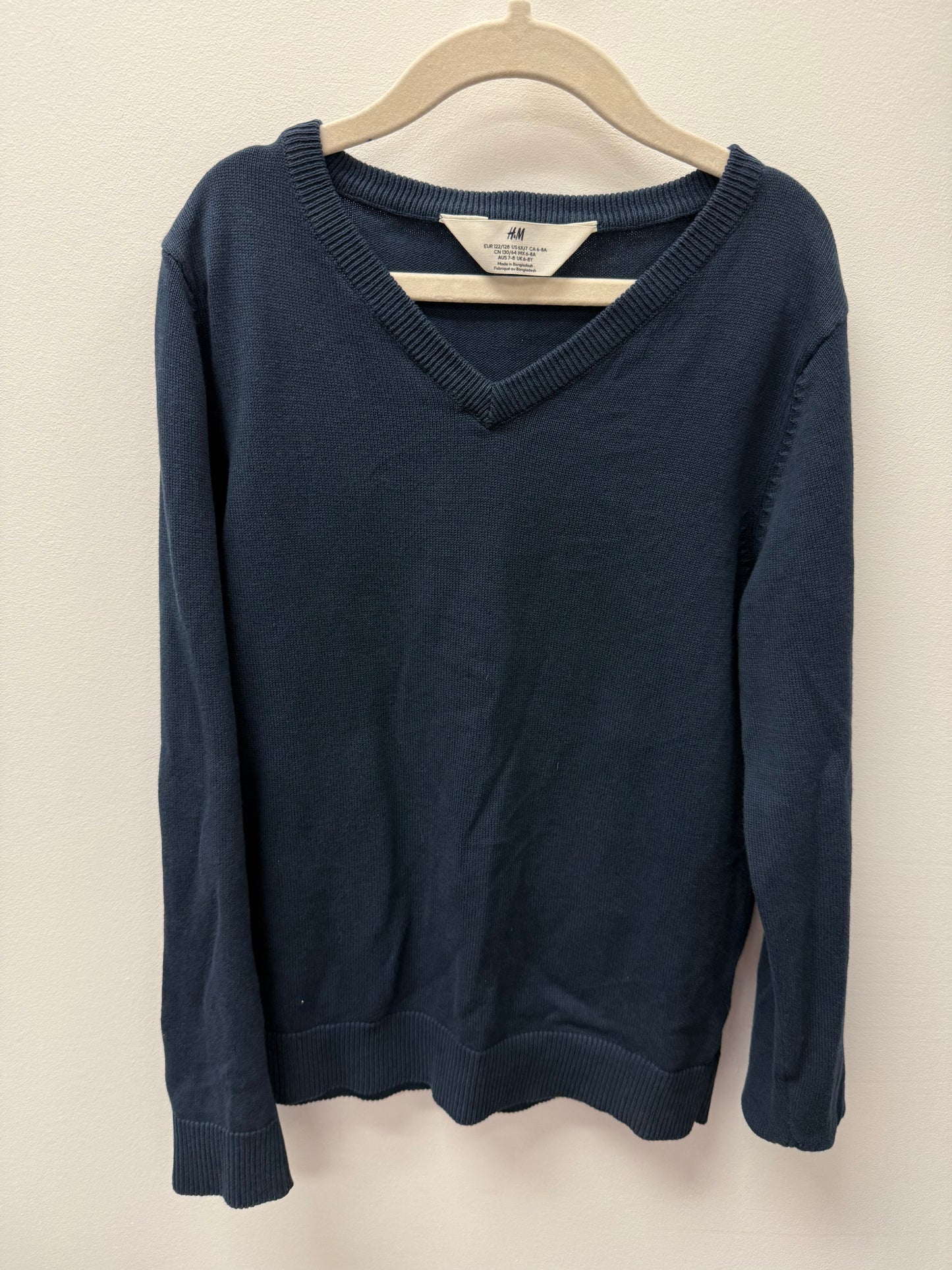 H&M NAVY BLUE SHIRT SIZE 6-7