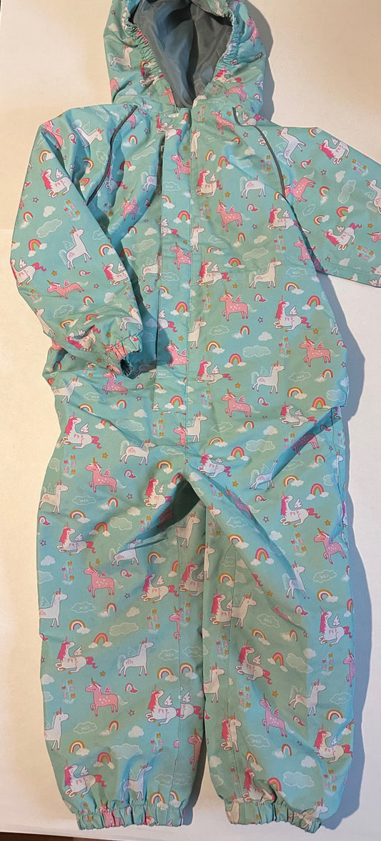 Jan & Jul, Unicorns Hooded Rainsuit - Size 4T