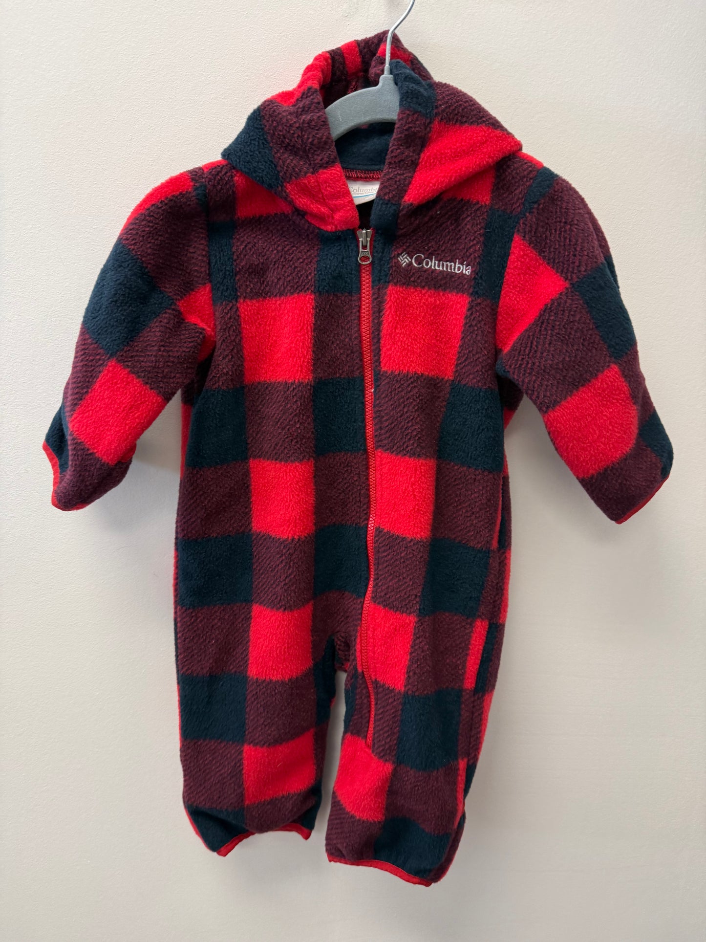 COLUMBIA FLEECE SUIT (RED) SIZE 3-6M