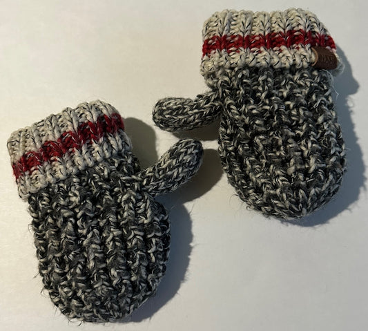 Roots, Salt and Pepper Mittens - Size 3-5T