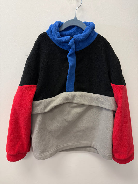 KP & CO FLEECE COLORBLOCK PULLOVER SIZE 7-8