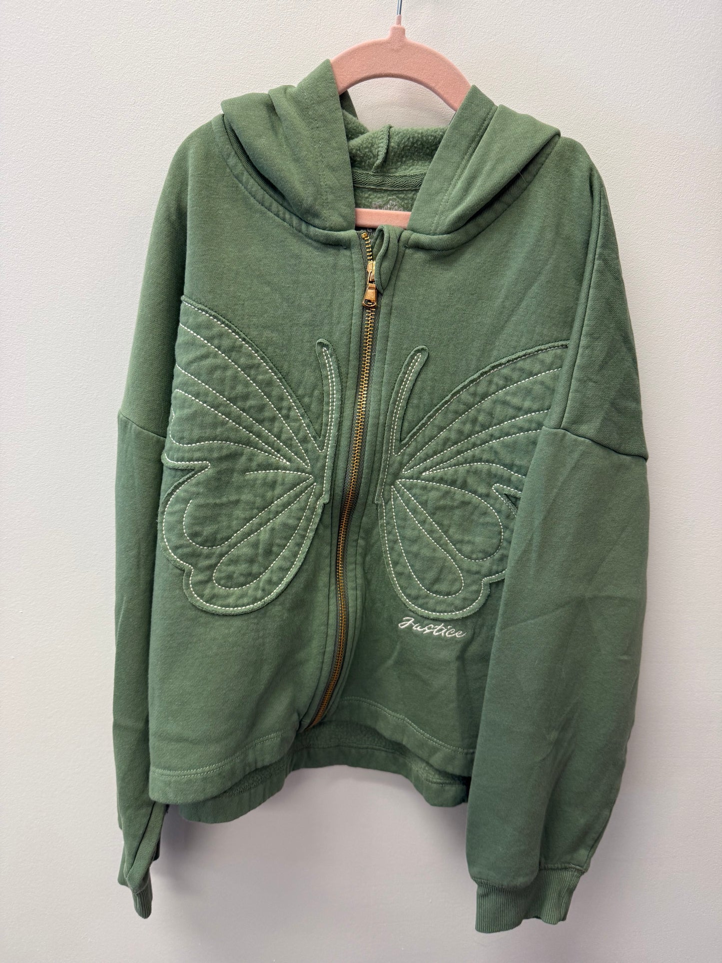 JUSTICE BUTTERFLY SWEATER SIZE 12-14