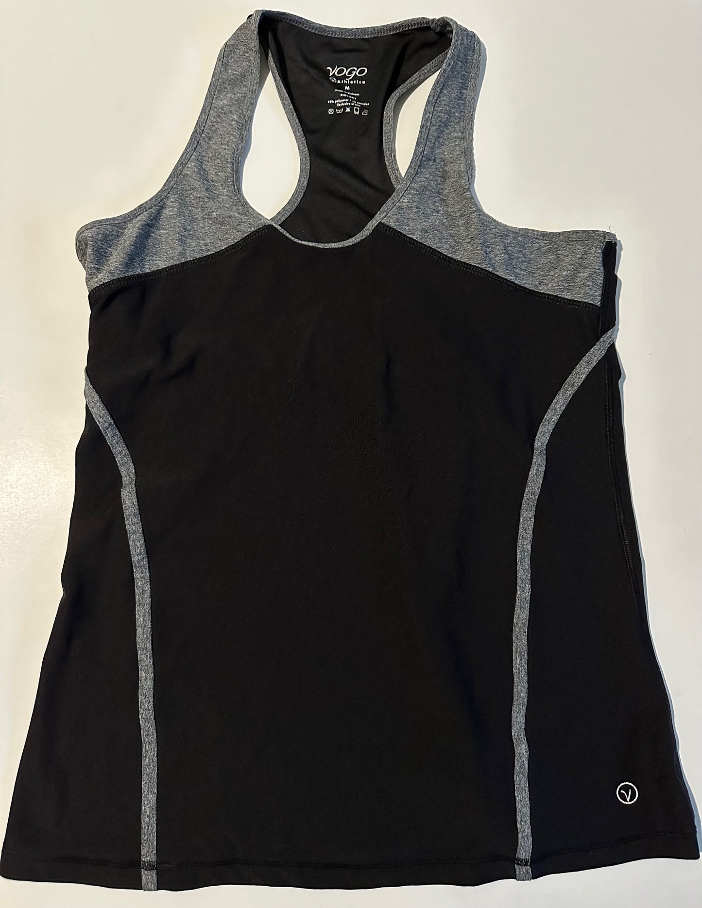 Adult* Vogo Athletics, Black and Grey Workout Tank Top - Size