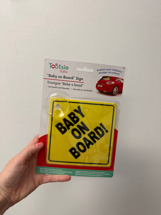NEW BABY ON BOARD SIGN
