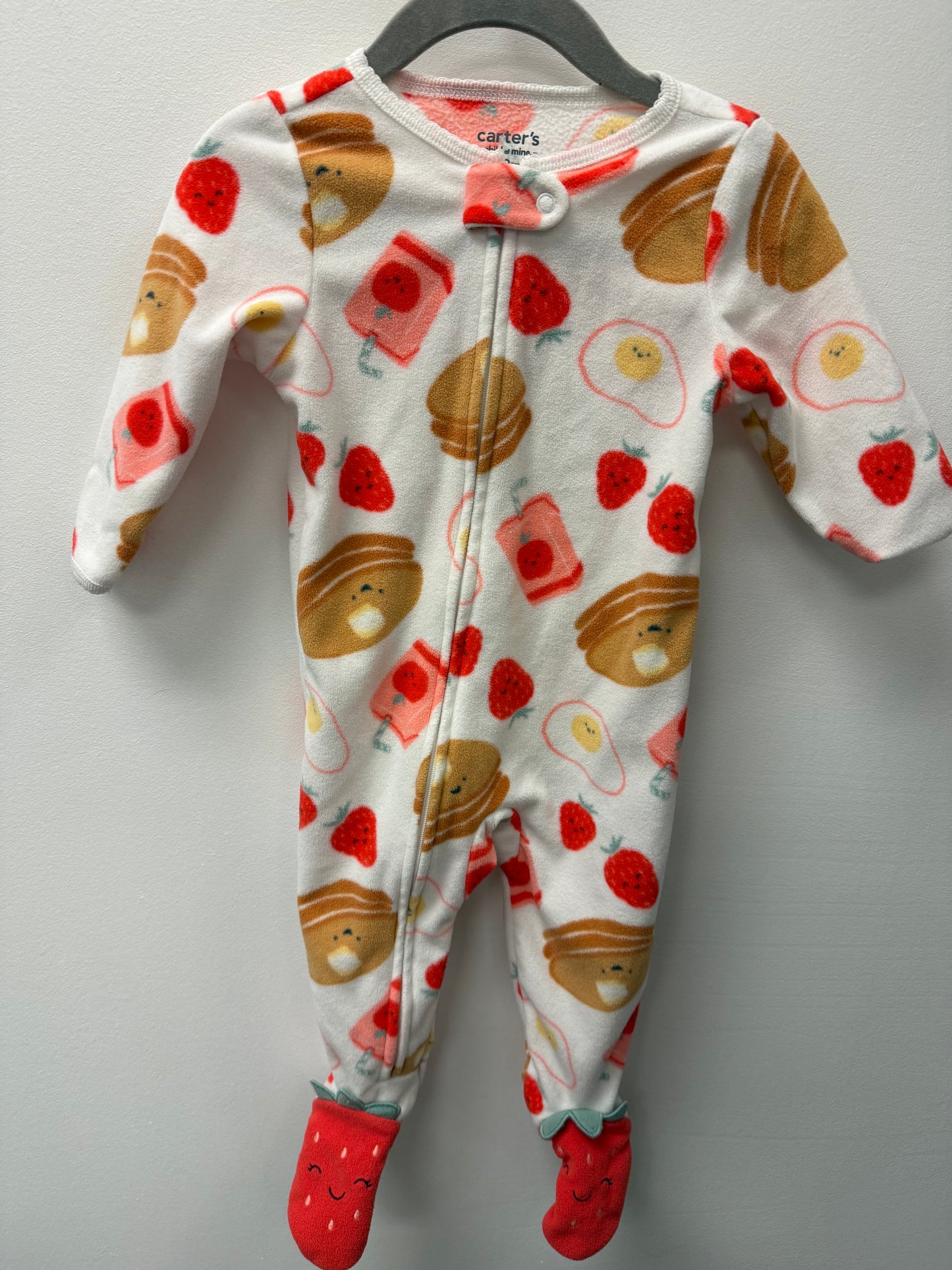 CARTERS FLEECE BREAKFAST SLEEPER SIZE 6-9M