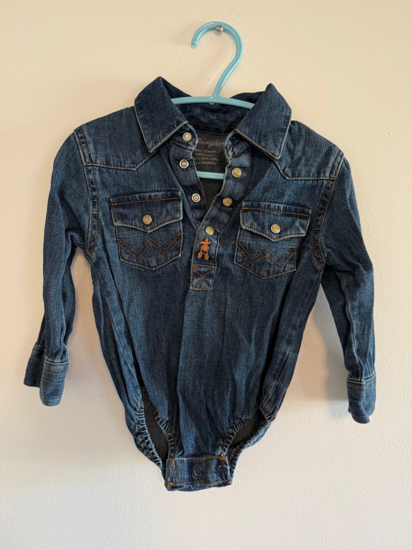 WRANGLER ONESIE SIZE 12M