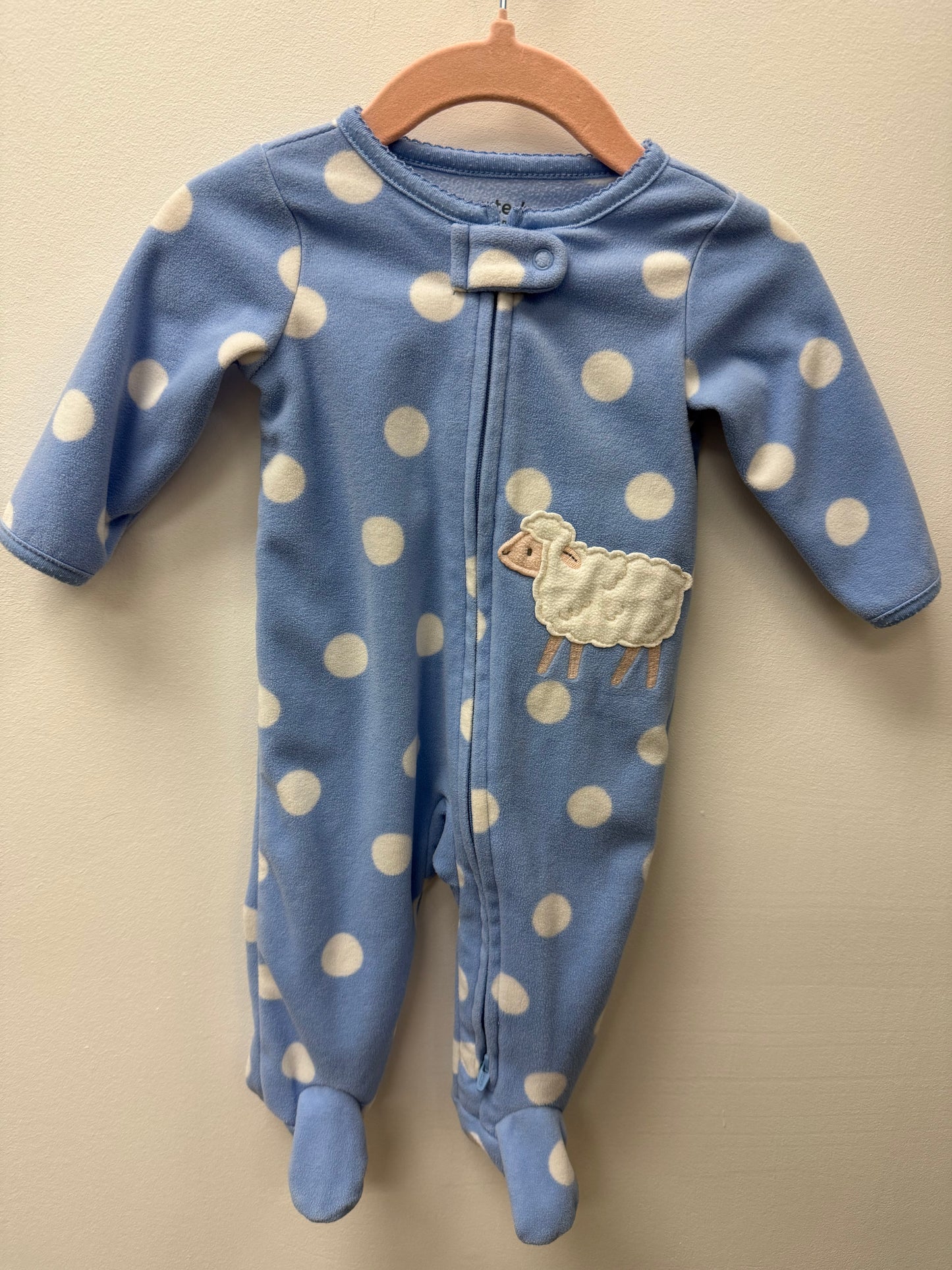 CARTERS FLEECE SHEEP SLEEPER SIZE 0-3M