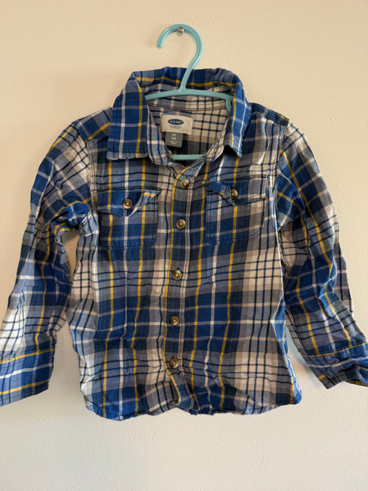 OLD NAVY BLUE BUTTON UP SIZE 3T