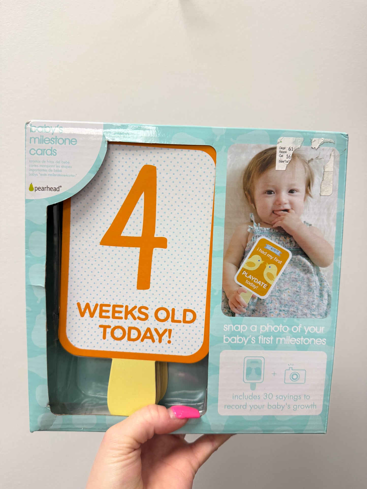 BABY MILESTONE CARDS
