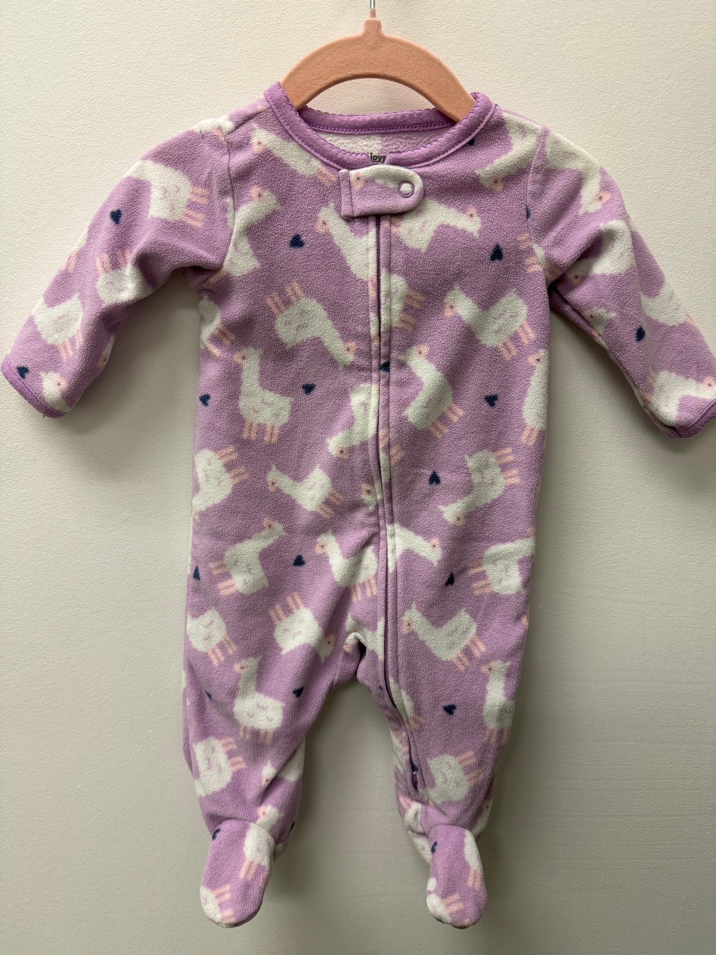 CARTERS FLEECE LLAMA SLEEPER SIZE 0-3M