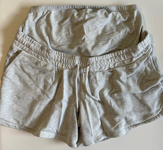 H&M Mama, Light Grey Maternity Shorts - Size Medium