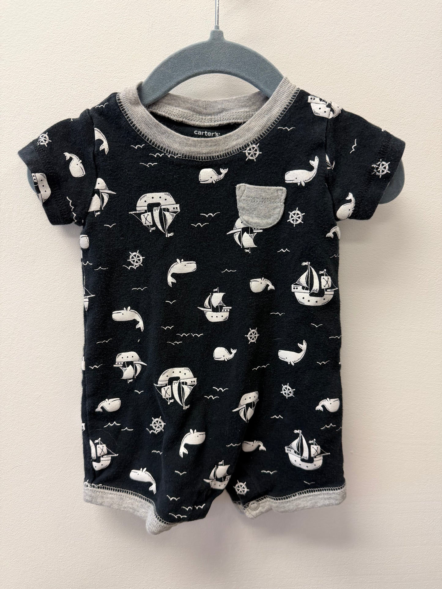 CARTERS SAILBOAT ROMPER SIZE 3M
